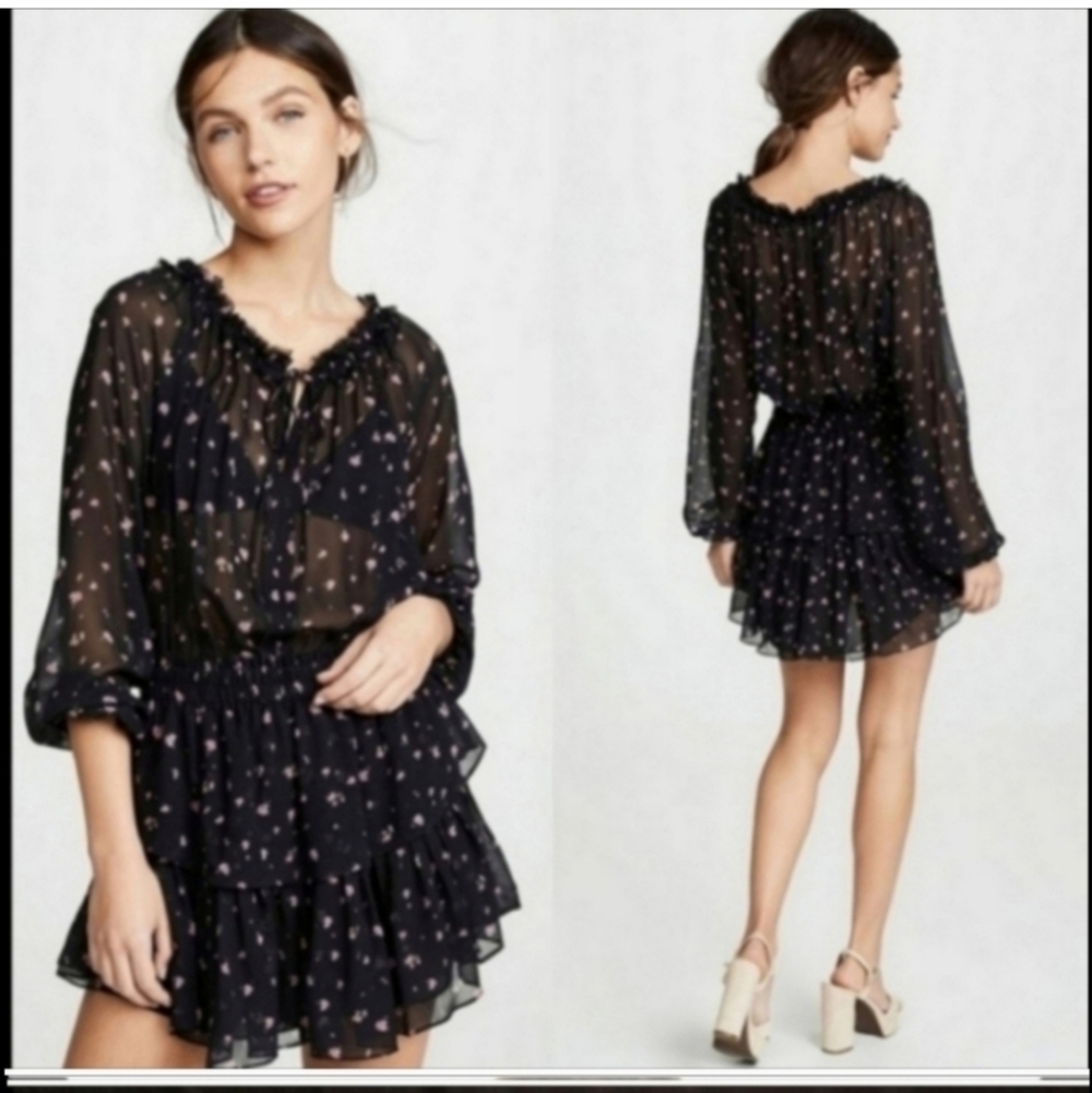 Allison New york dress scarlet Whimsigoth Frilly Goth Small
